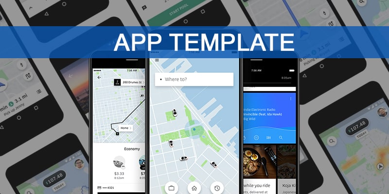 Uber Like App Template | Nevina Infotech