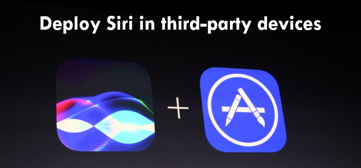 Deploy Siri in third-party devices